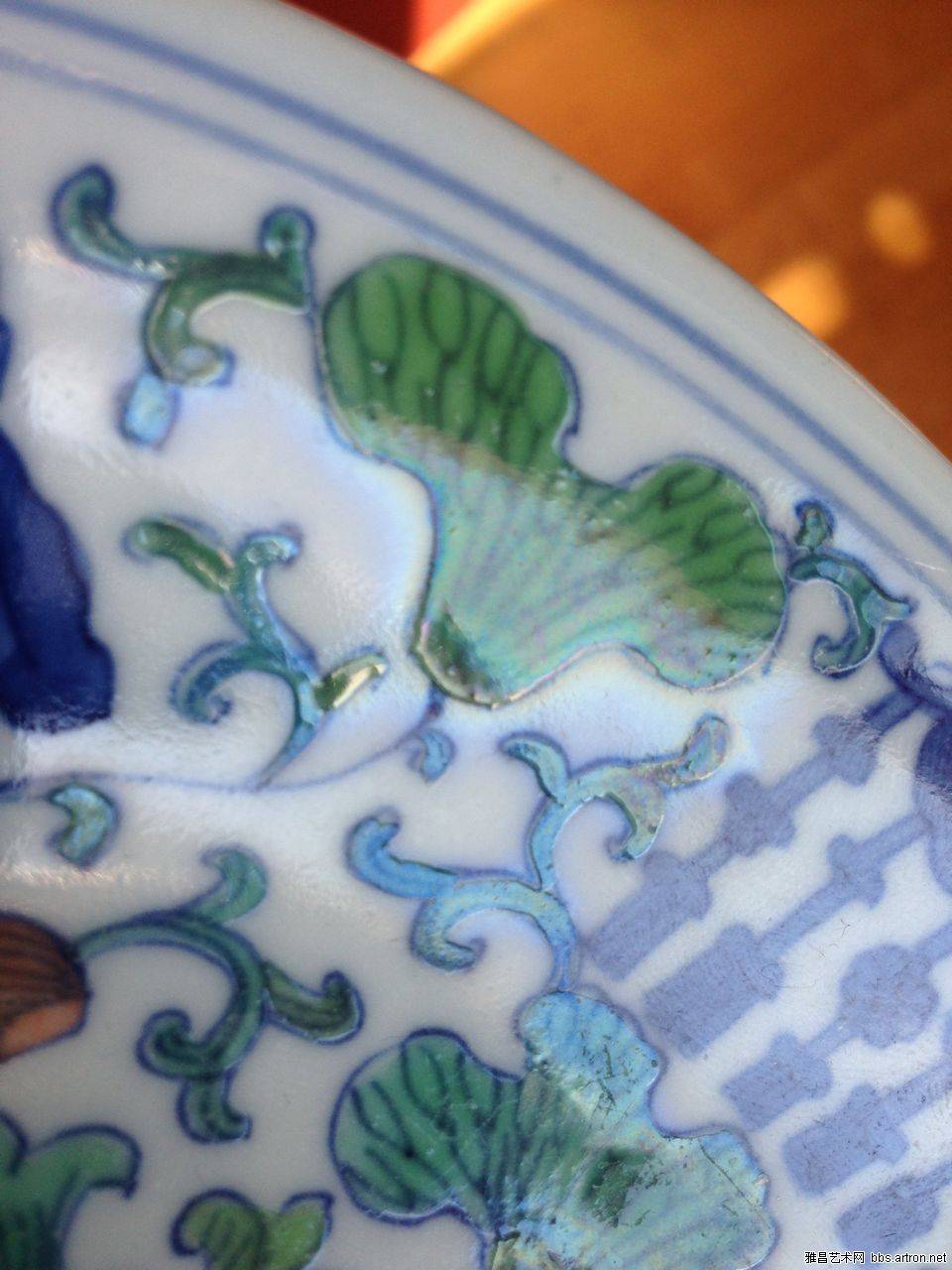 单色釉老瓷器蛤蜊光图片